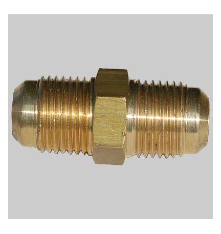 RACCORDO DOPPIO MM PER CONDIZIONAMENTO - 1/4 x 1/4 Ø 6