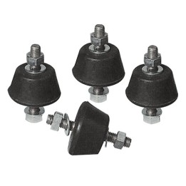 4 PZ ANTIVIBRANTI PER STAFFE HxL 22x39 mm