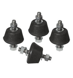 4 PZ ANTIVIBRANTI PER STAFFE HxL 22x39 mm
