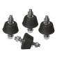 4 PZ ANTIVIBRANTI PER STAFFE HxL 22x39 mm