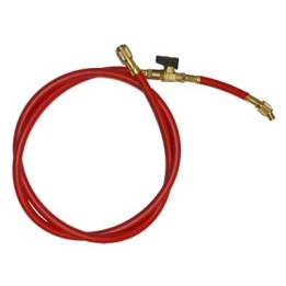 Tubo flessibile singolo con rubinetto Mod.A - 1/4 F - F 1/4 X R407