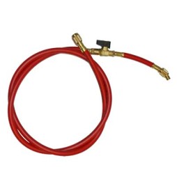 Tubo flessibile singolo con rubinetto Mod.A - 1/4 F - F 1/4 X R407