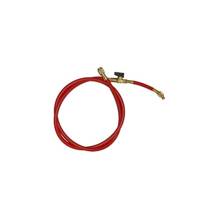 Tubo flessibile singolo con rubinetto Mod.A - 1/4 F - F 1/4 X R407
