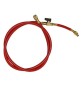Tubo flessibile singolo con rubinetto Mod.A - 1/4 F - F 1/4 X R407
