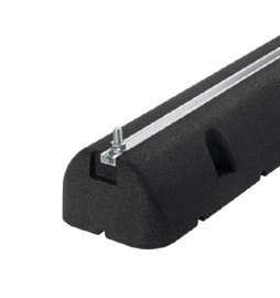 2 PZ SUPPORTI A PAVIMENTO IN GOMMA NERA PER CLIMATIZZATORI L. 600 x P. 160 x...