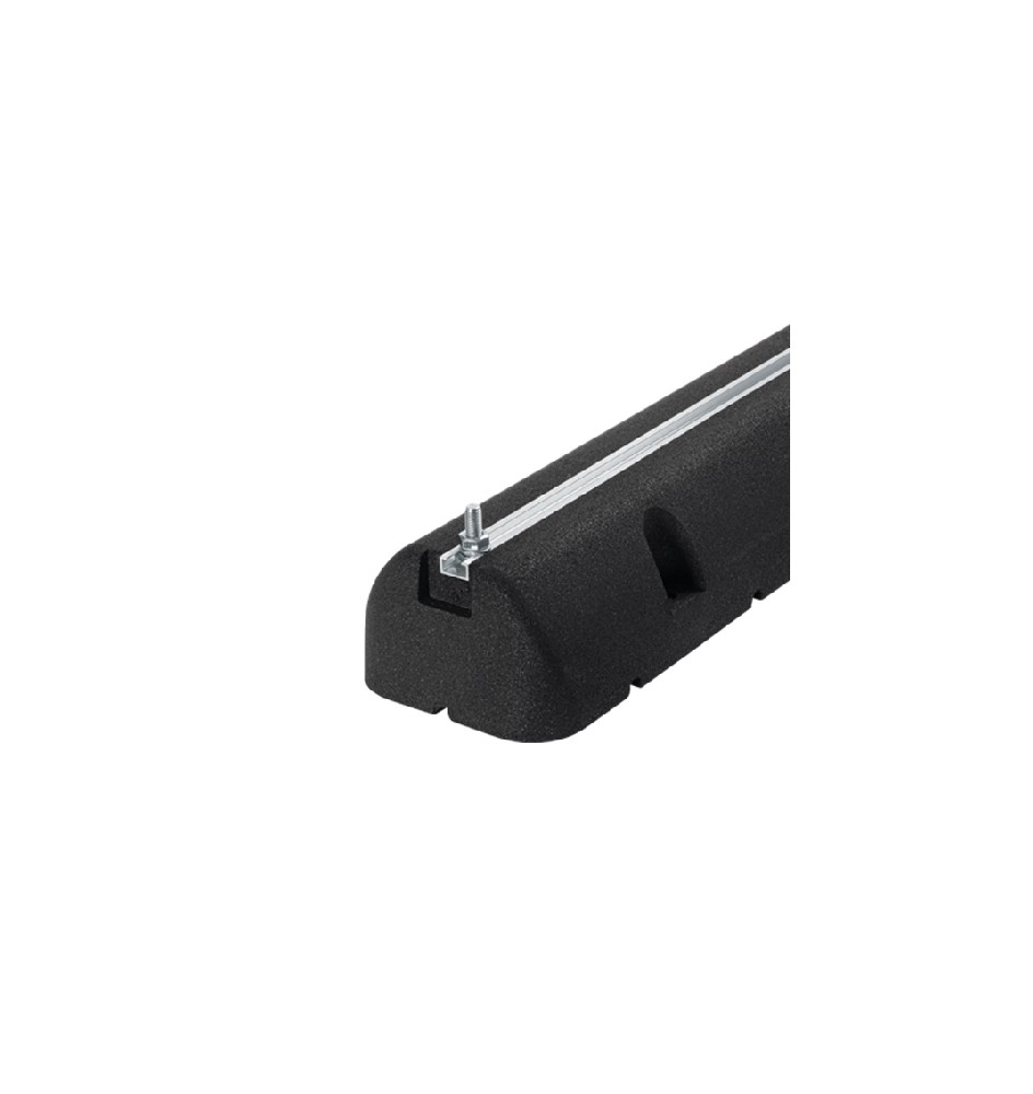 2 PZ SUPPORTI A PAVIMENTO IN GOMMA NERA PER CLIMATIZZATORI L. 600 x P. 160 x H. 95 mm