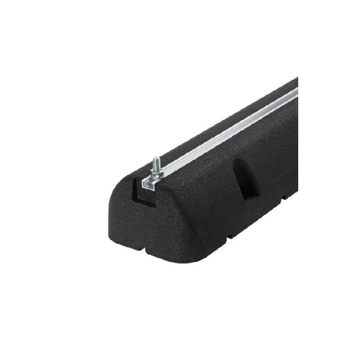 2 PZ SUPPORTI A PAVIMENTO IN GOMMA NERA PER CLIMATIZZATORI L. 600 x P. 160 x H. 95 mm