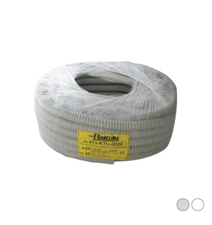 TUBO SPIRALATO PER IMPIANTI DI CLIMATIZZAZIONE Grigio - Diam. 25
