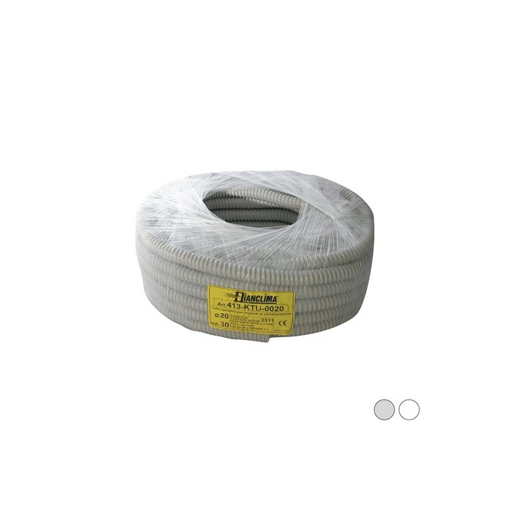TUBO SPIRALATO PER IMPIANTI DI CLIMATIZZAZIONE Grigio - Diam. 25