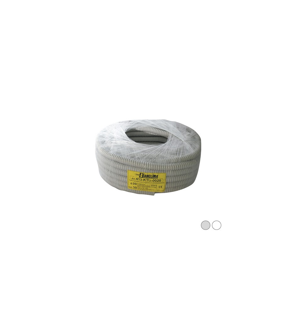 TUBO SPIRALATO PER IMPIANTI DI CLIMATIZZAZIONE Bianco - Diam. 18