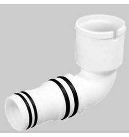 RACCORDO A GOMITO USCITA VERTICALE - 90°