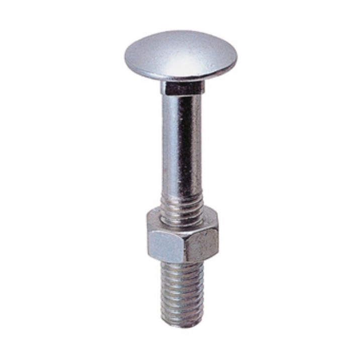BULLONE C/DADO TTDQ 5 X 25MM ZINCATO