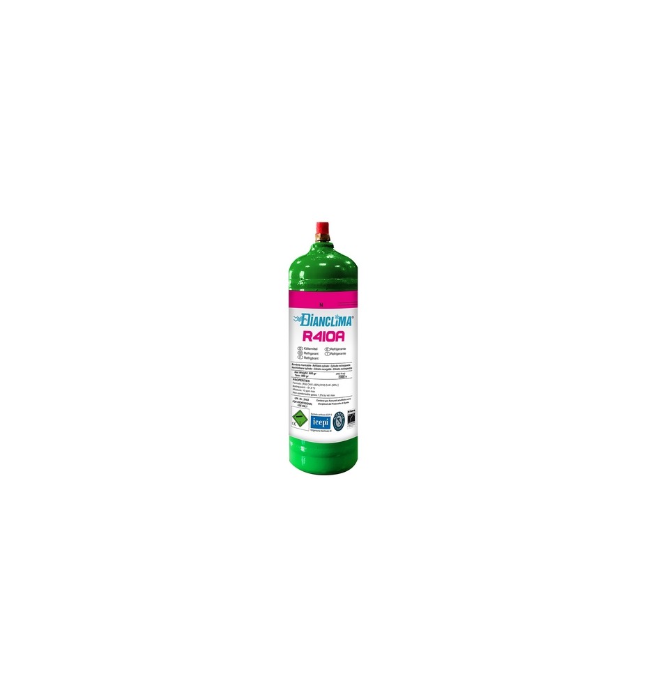 BOMBOLETTA GAS REFRIGERANTE RICARICABILE R410A 800 gr.