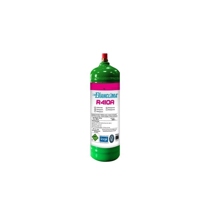 BOMBOLETTA GAS REFRIGERANTE RICARICABILE R410A 800 gr.