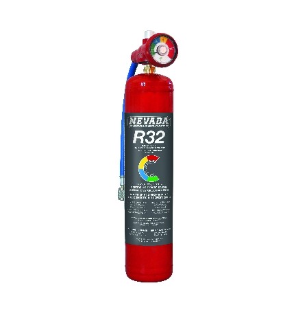 BOMBOLETTA GAS REFRIGERANTE R32 CON MANOMETRO 780 gr.