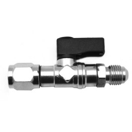 RUBINETTO A SFERA DIRITTO PER BOMBOLETTA R32 1/2 F x 5/16 M