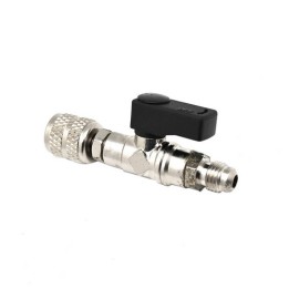 RUBINETTO PER BOMBOLETTA REFRIGERANTE CON DEPRESSORE F gir. 5/16" SAE - M 1/4"SAE