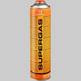 CARTUCCIA DI RICAMBIO SUPERGAS 600 ML - 30% Propano - 70% Butano