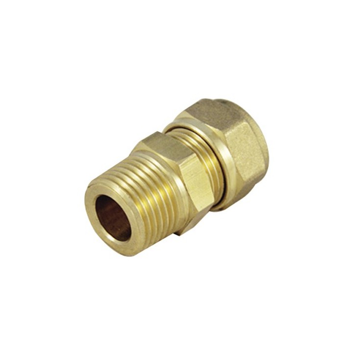 RACCORDO MASCHIO DIRITTO RAME COMPRESSIONE PER IMPIANTI SOLARI 3/4 x 22