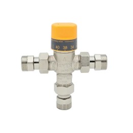 MISCELATORE TERMOSTATICO P/PANNELLI SOLARI CON VALVOLE DI NON RITORNO 1/2"