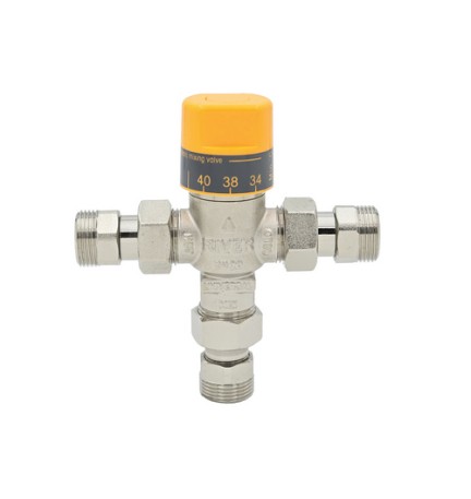 MISCELATORE TERMOSTATICO P/PANNELLI SOLARI CON VALVOLE DI NON RITORNO 3/4"