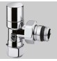 DETENTORE D'ARREDO A SQUADRA CROMATO - 3/8 x 24-19