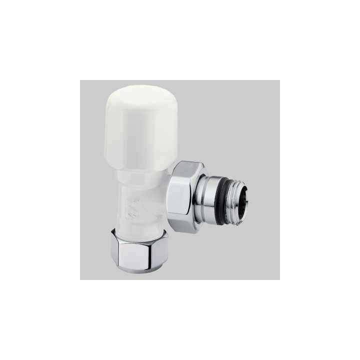 VALVOLA D'ARREDO A SQUADRA BIANCA - 3/8 x 24-19