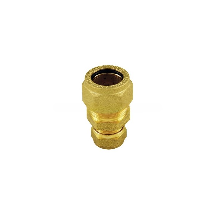 RACCORDO DRITTO DOPPIO INOX RAME EASYSOLAR DN 16 x 22/18