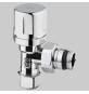 VALVOLA D'ARREDO A SQUADRA TERMOSTATICA CROMO - 3/8 x 24-15