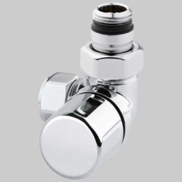 VALVOLA D'ARREDO AD ANGOLO TERMOSTATICA DX CROMO - 1/2 x 24-19