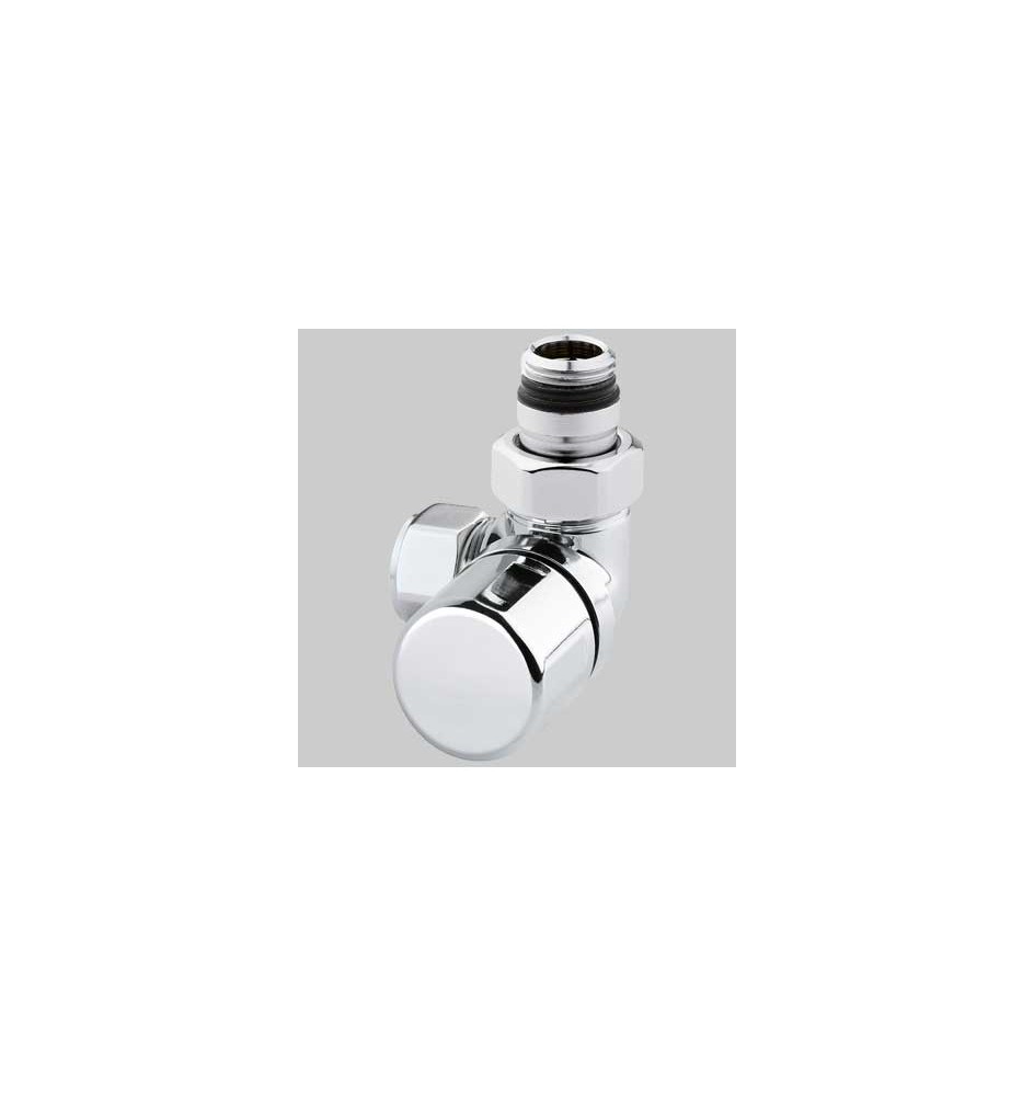 VALVOLA D'ARREDO AD ANGOLO TERMOSTATICA DX CROMO - 1/2 x 24-19