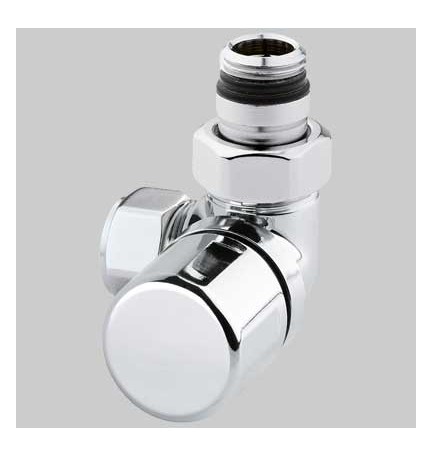 VALVOLA D'ARREDO AD ANGOLO TERMOSTATICA DX CROMO - 1/2 x 24-19