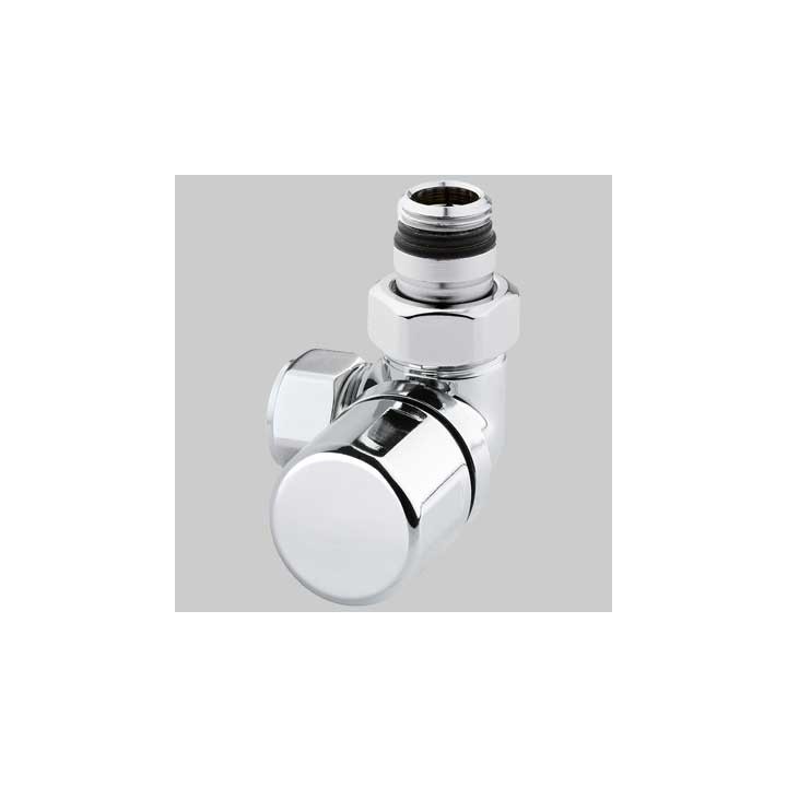 VALVOLA D'ARREDO AD ANGOLO TERMOSTATICA DX CROMO - 1/2 x 24-19