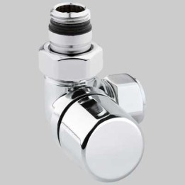 VALVOLA D'ARREDO AD ANGOLO SX TERMOSTATICA CROMO - 1/2 x 24-19