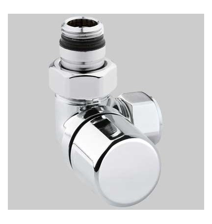 VALVOLA D'ARREDO AD ANGOLO SX TERMOSTATICA CROMO - 1/2 x 24-19