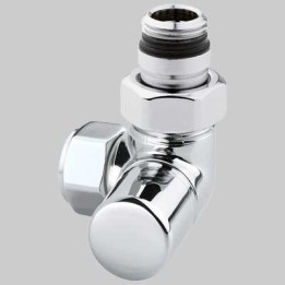 DETENTORE D'ARREDO AD ANGOLO DX CROMO - 1/2 x 24-19