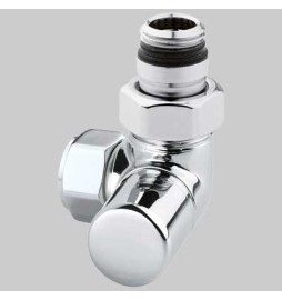 DETENTORE D'ARREDO AD ANGOLO DX CROMO - 1/2 x 24-19