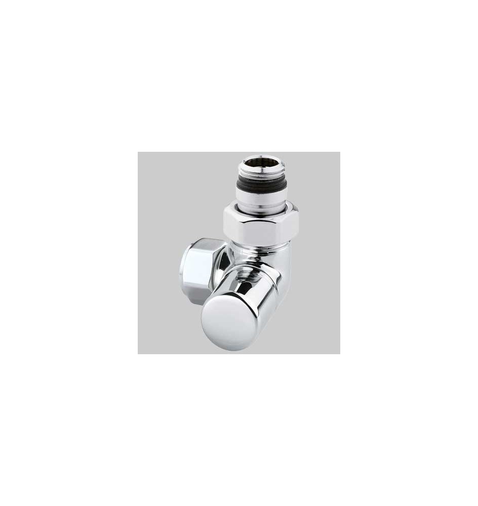 DETENTORE D'ARREDO AD ANGOLO DX CROMO - 1/2 x 24-19