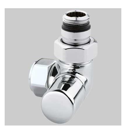 DETENTORE D'ARREDO AD ANGOLO DX CROMO - 1/2 x 24-19