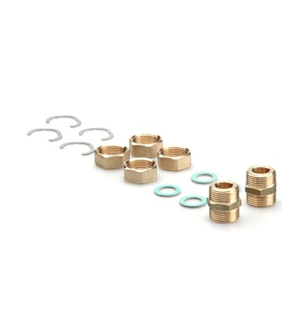 SET COLLEGAMENTO TUBI ACCIAIO CORRUGATO PER TWIN SOLAR DN 20 - 1"