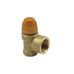 VALVOLA DI SICUREZZA PER SISTEMI SOLARI TERMICI 1/2" x 1/2" 2,5 bar