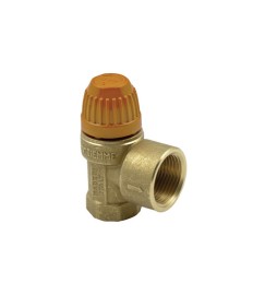 VALVOLA DI SICUREZZA PER SISTEMI SOLARI TERMICI 1/2" x 3/4" 6 bar