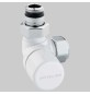 VALVOLA D'ARREDO AD ANGOLO TERMOSTATICA SX BIANCA - 1/2 x 24-19