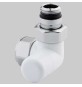 DETENTORE D'ARREDO AD ANGOLO DX BIANCO - 1/2 x 24-19