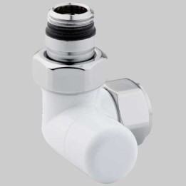 DETENTORE D'ARREDO AD ANGOLO SX BIANCO - 1/2 x 24 - 19