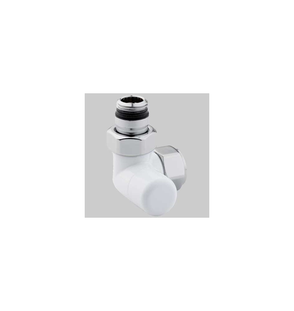 DETENTORE D'ARREDO AD ANGOLO SX BIANCO - 1/2 x 24 - 19