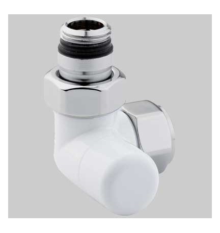 DETENTORE D'ARREDO AD ANGOLO SX BIANCO - 1/2 x 24 - 19