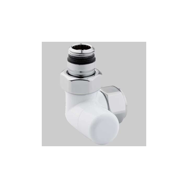DETENTORE D'ARREDO AD ANGOLO SX BIANCO - 1/2 x 24 - 19
