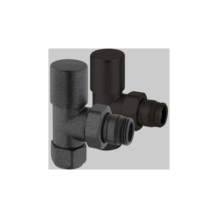 VALVOLA D'ARREDO A SQUADRA TERMOSTATIZZABILE "HIGH STYLE B" - Antracite 1/2 x 24-19