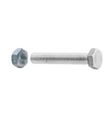 SC VITI A METALLO TESTA ESAG 4X 50 ZINC C/DADO 10PZ*